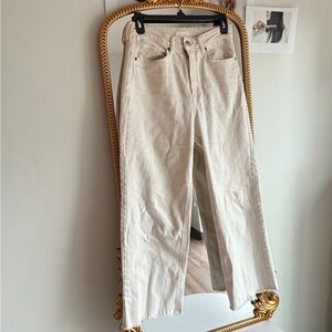 H&M Cream Wide-Leg Pants